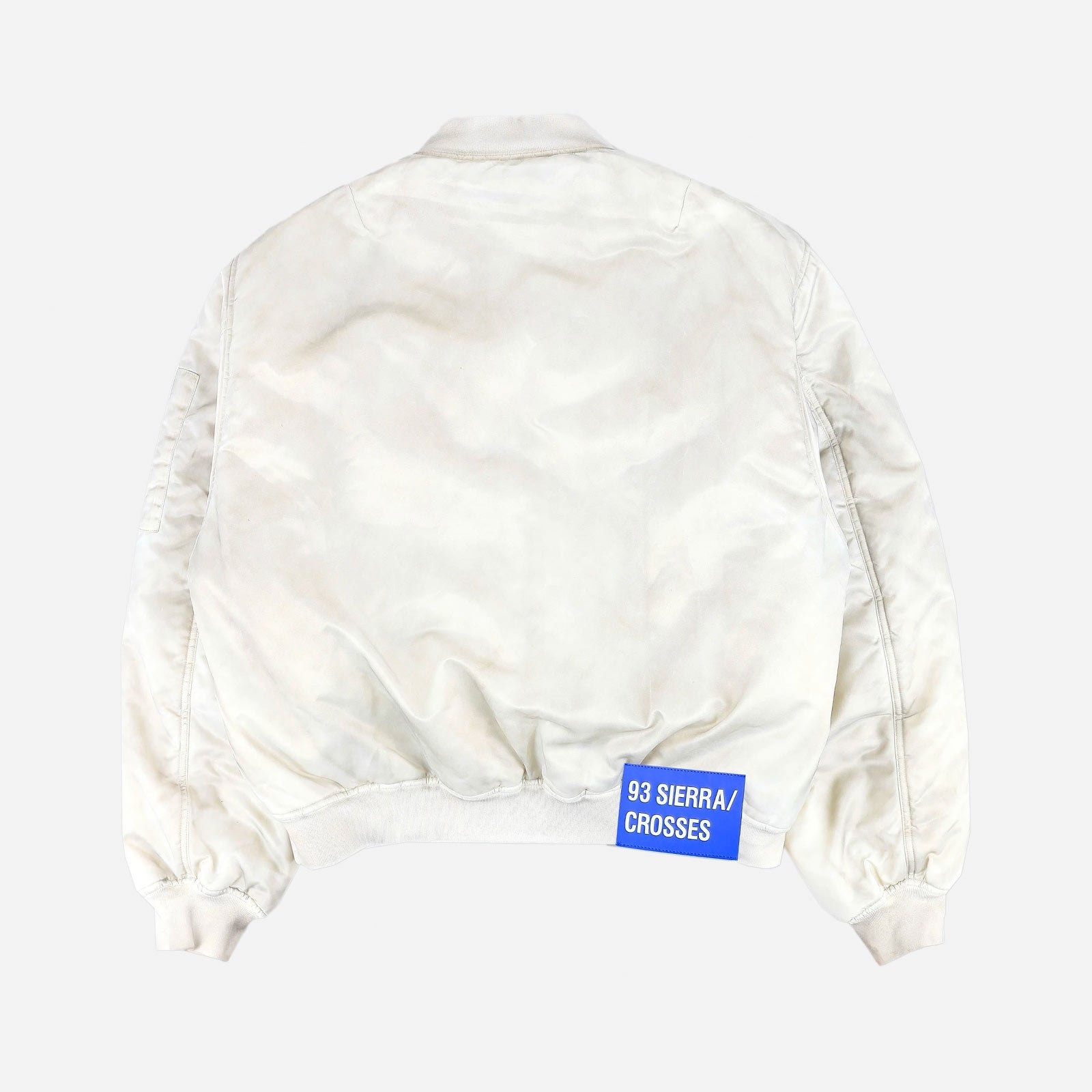 White Faded Bomber FW93SCWFB WHT