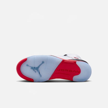 Jordan 5 Retro OG GS Fire Red Black Tongue HQ7980 101