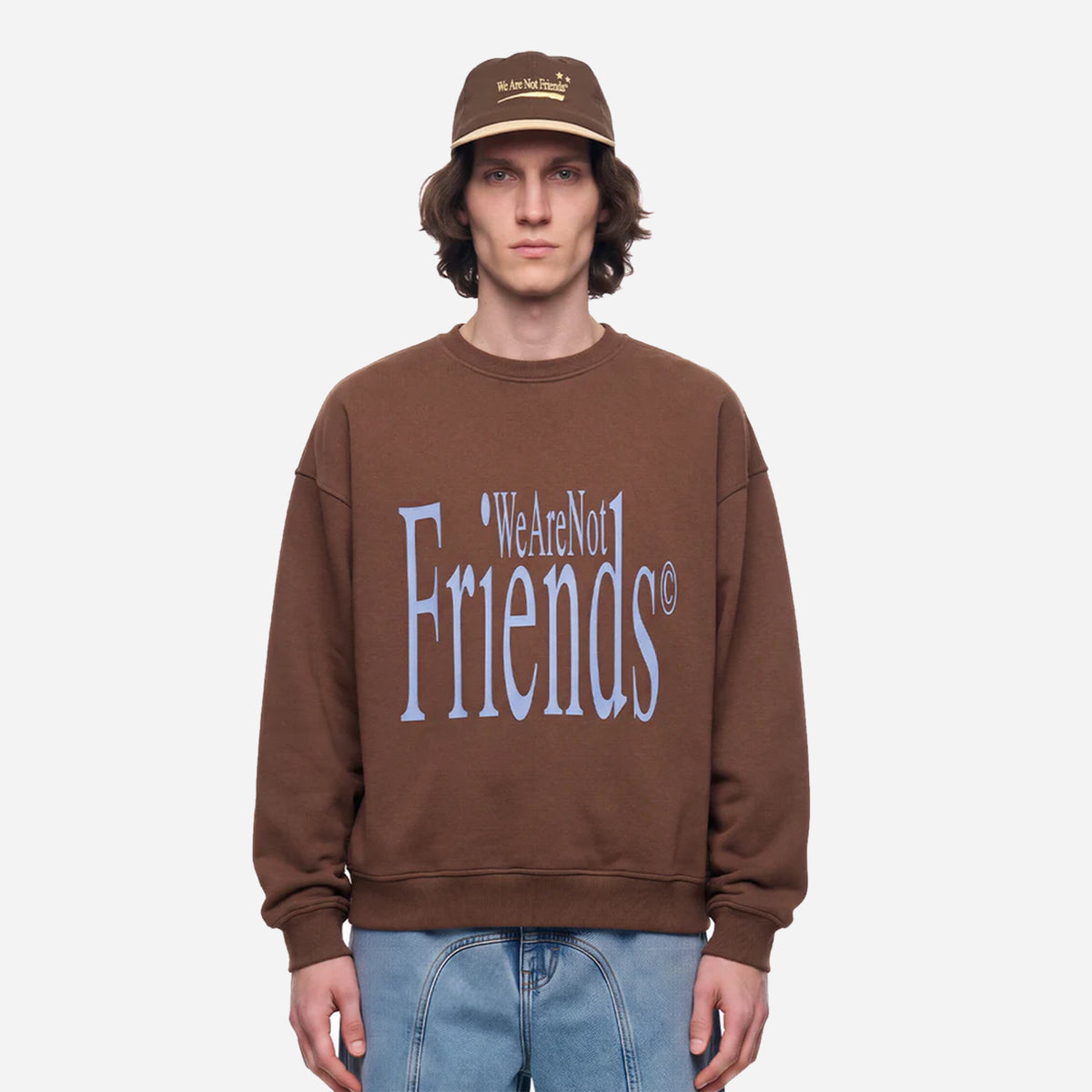 We Are Not Friends Friends Letter Crewneck WANF-C02609