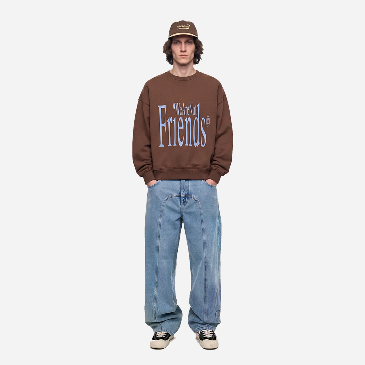 We Are Not Friends Friends Letter Crewneck WANF-C02609